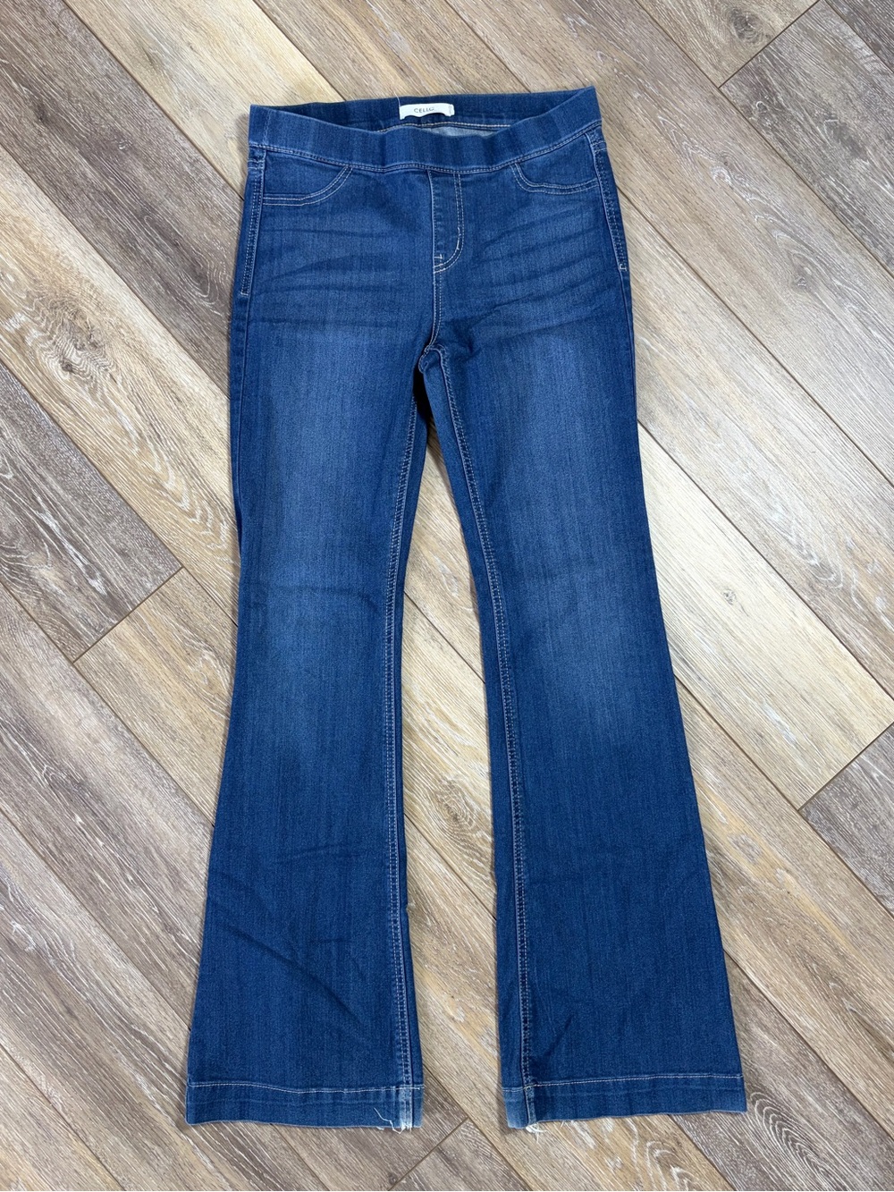 Cello Pull On Stretchy Flare Jeans